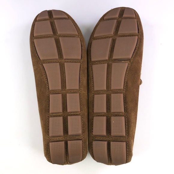 The Men’s Store Bloomingdales Tan Penny Suede Driving Loafers main image 4